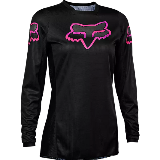 FOX Women's 180 Blackout Jersey - BLACK/PINK