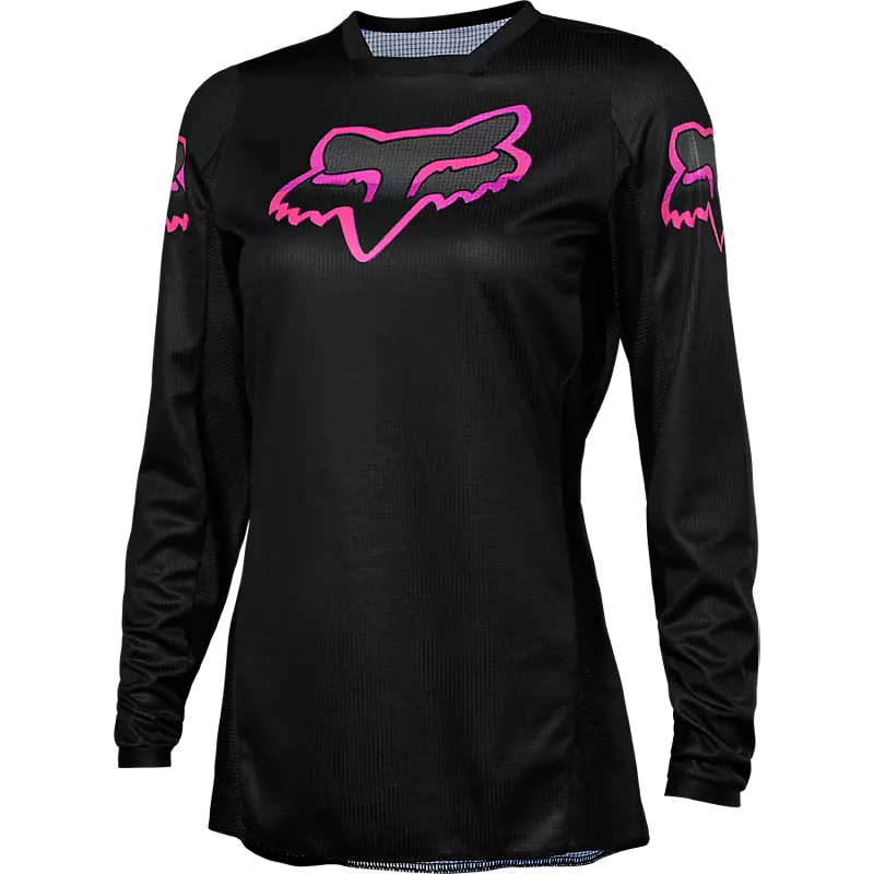 FOX Women's 180 Blackout Jersey - BLACK/PINK