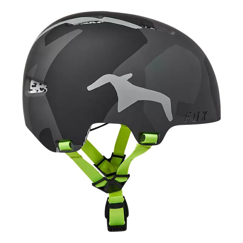 FOX Youth Flight Pro Runn Helmet - BLACK/YELLOW