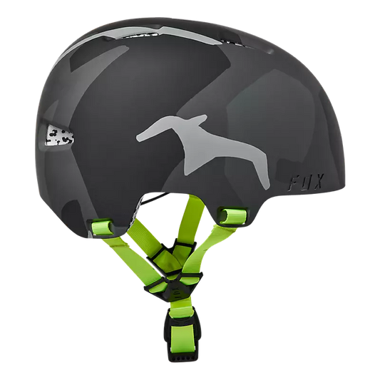 FOX Youth Flight Pro Runn Helmet - BLACK/YELLOW