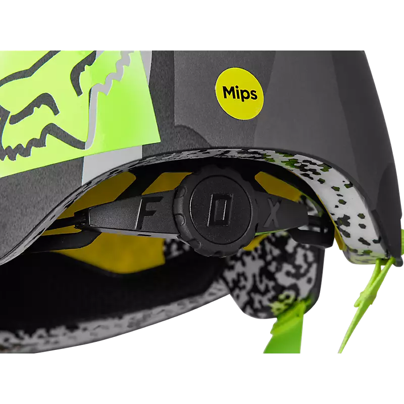 FOX Youth Flight Pro Runn Helmet - BLACK/YELLOW