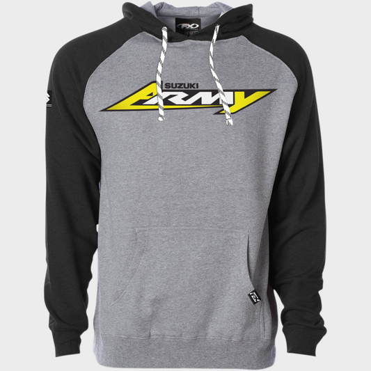 SUZUKI Army Hoodie - BLACK HEATHER