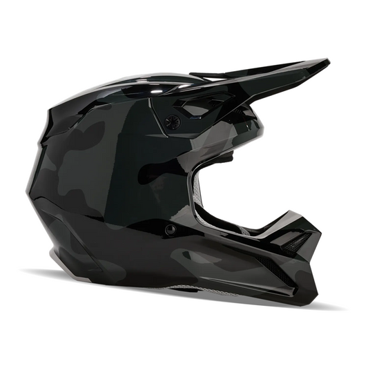 FOX V1 Bnkr Helmet - BLACK CAMO