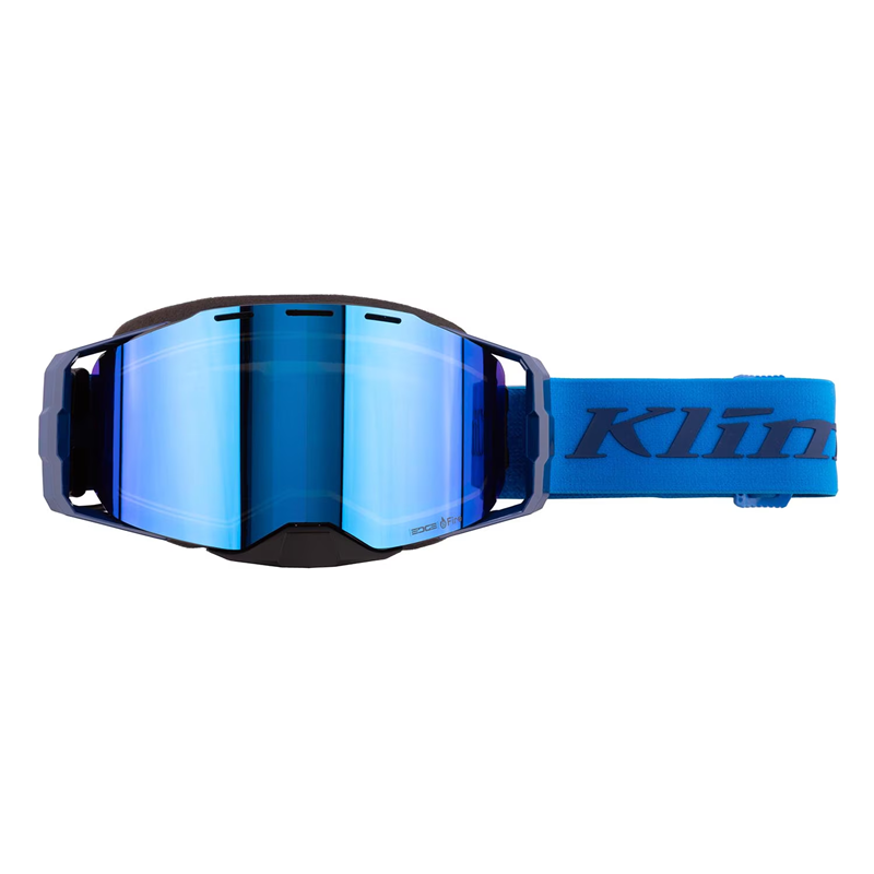 KLIM Edge eFire Goggles - SLOPE ELECTRIC BLUE - DARK SMOKE BLUE MIRROR