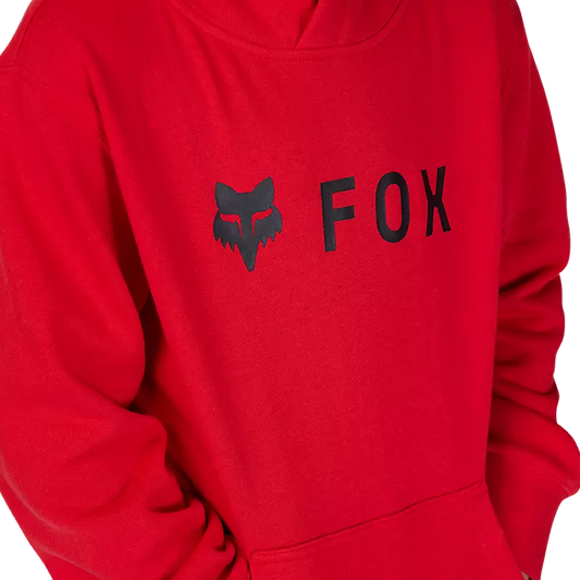 FOX Youth Absolute Pullover Hoodie - FLAME RED