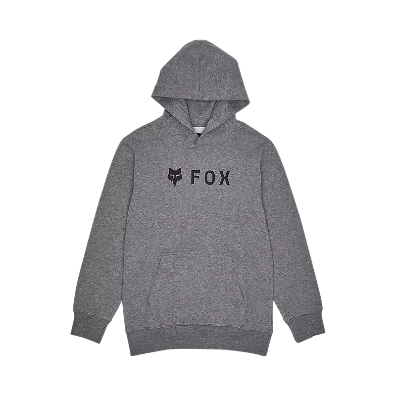 FOX Youth Absolute Pullover Hoodie - HEATHER GRAPHITE GREY