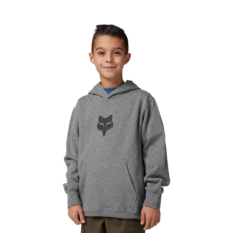 FOX Youth Legacy Pullover Hoodie - HEATHER GRAPHITE GREY