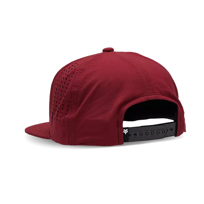 FOX Wordmark Tech Snapback Hat - SCARLET RED