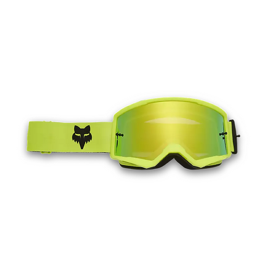 FOX Main Mirrored Lens Goggles - FLO YELLOW