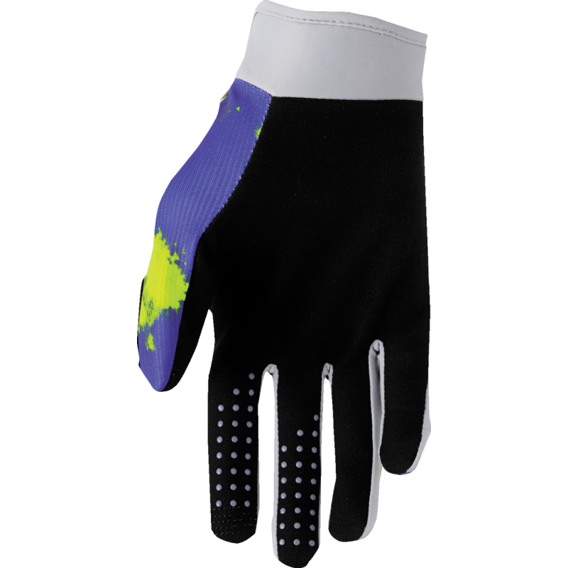 THOR Launchmode Youth Gloves - BLEACH GREY AND ACID