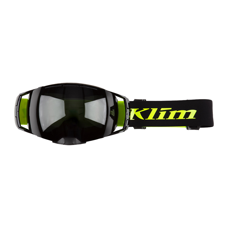 KLIM Aeon Snow Goggles - TECH BLACK HI-VIZ - SMOKE POLARIZED