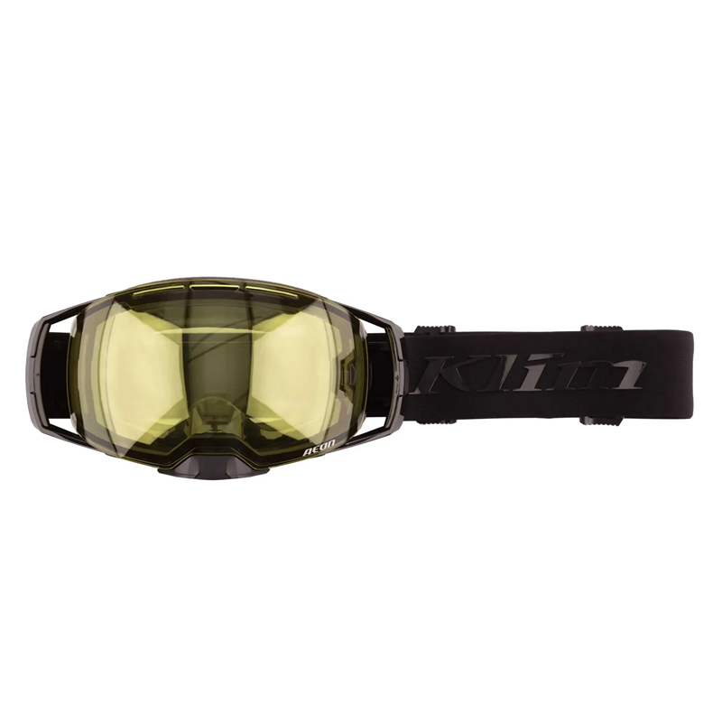 KLIM Aeon Snow Goggles - TECH BLACK - LIGHT YELLOW TINT