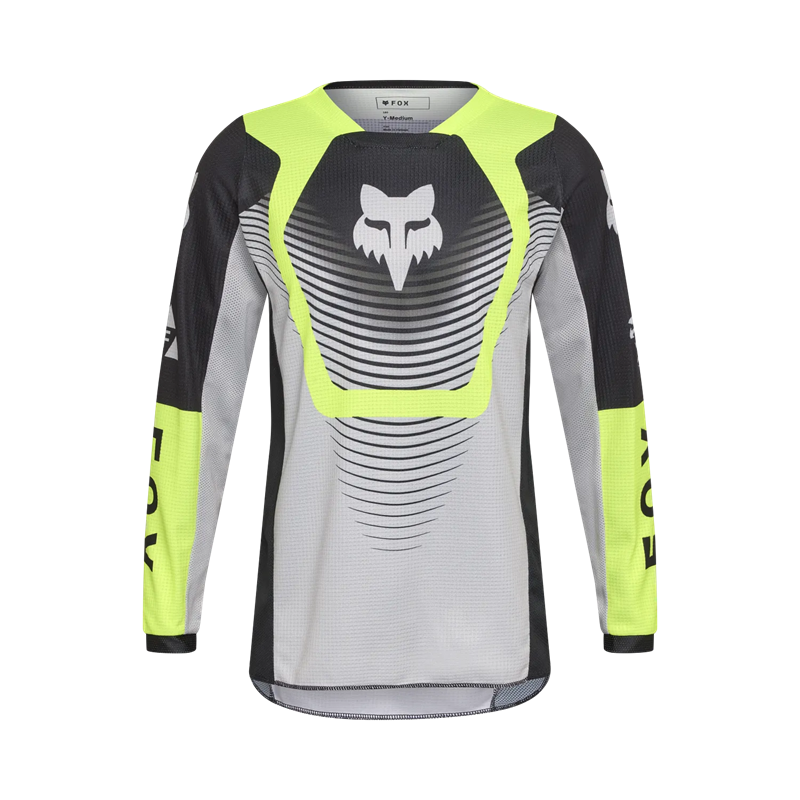 FOX Youth 180 Collect Jersey - GREY/YELLOW