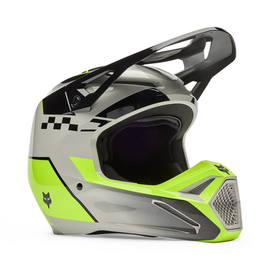 FOX V1 Collect Helmet - GREY/YELLOW