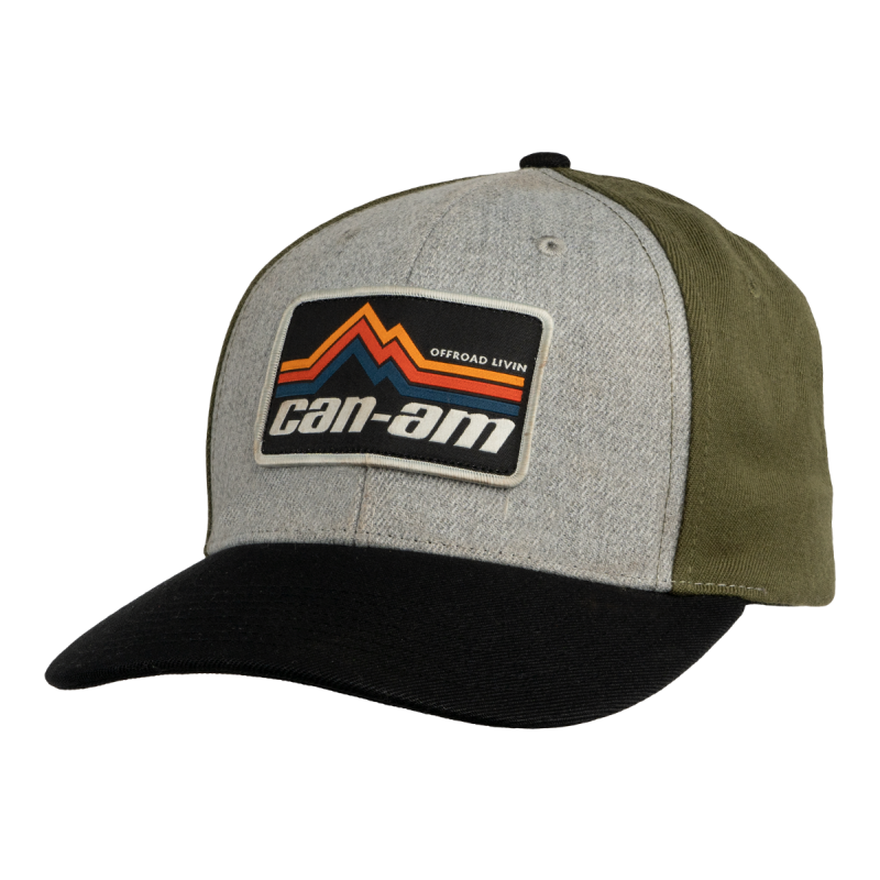 CAN-AM Men's Curved Cap - HEATHER CHARCOAL