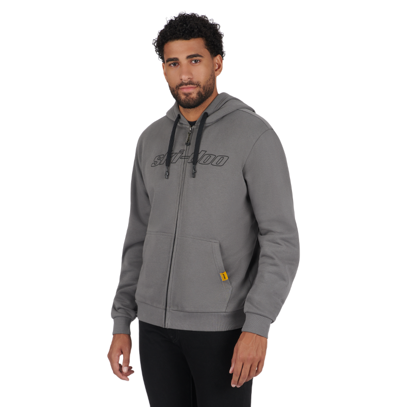 SKI-DOO Signature Zip-Up Hoodie - SMOKE