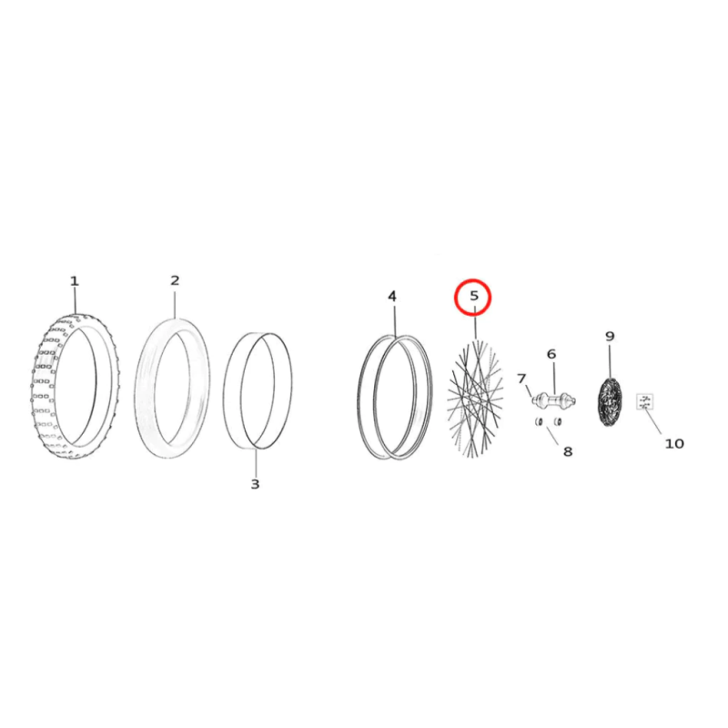 SUR-RON Front Inner Wheel Spokes