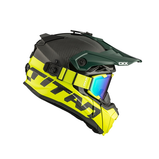 CKX TITAN AIRFLOW HELMET - CARBON FIBER / LIME