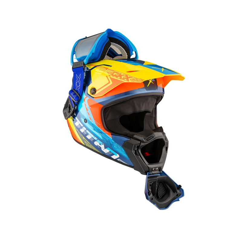 CKX Titan AMS Helmet - BLUE/RED/YELLOW