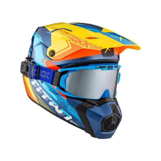 CKX Titan AMS Helmet - BLUE/RED/YELLOW