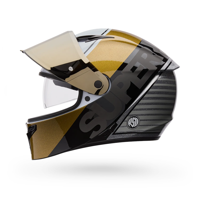 BELL Lithium Mips Plus Full Face Helmet - WHITE AND GOLD