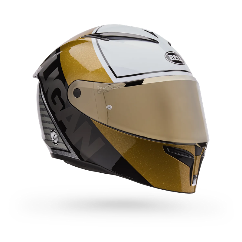 BELL Lithium Mips Plus Full Face Helmet - WHITE AND GOLD