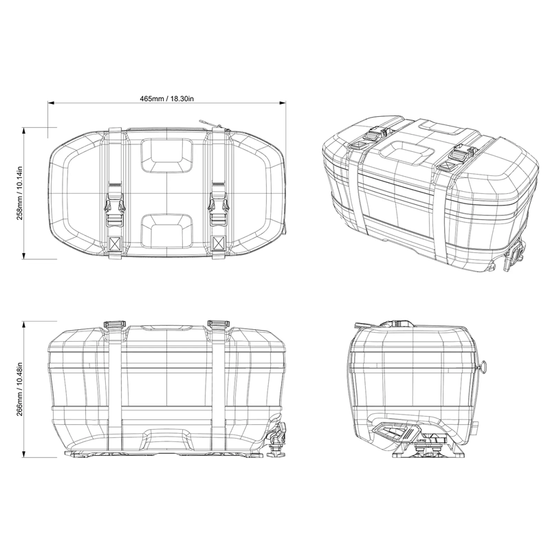 SKI-DOO LINQ Trail Expandable Bag - 17L