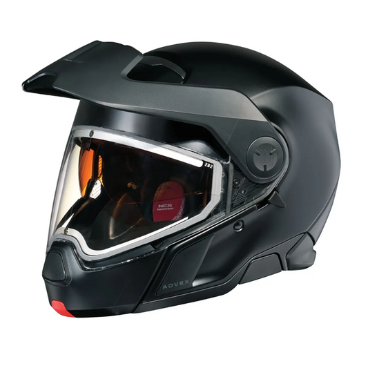 SKI-DOO Advex Sport Heated Helmet With Electric Visor - BLACK