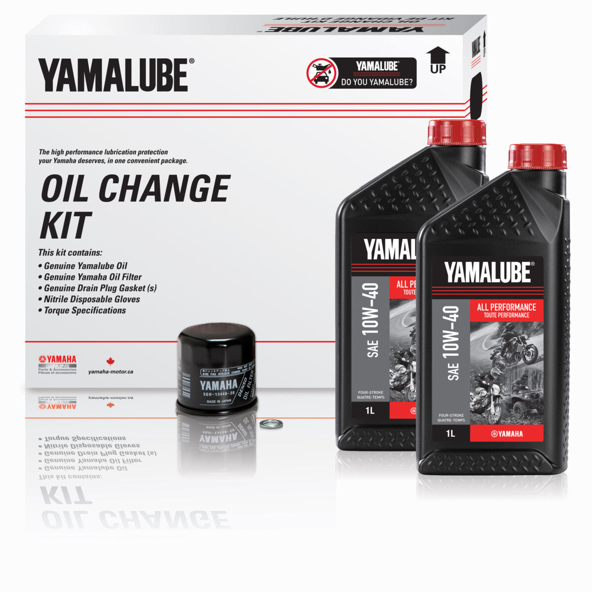 Yamalube® 10W-40 All Performance Oil Change Kit - SSV (4 L) ATVOILCHKT08