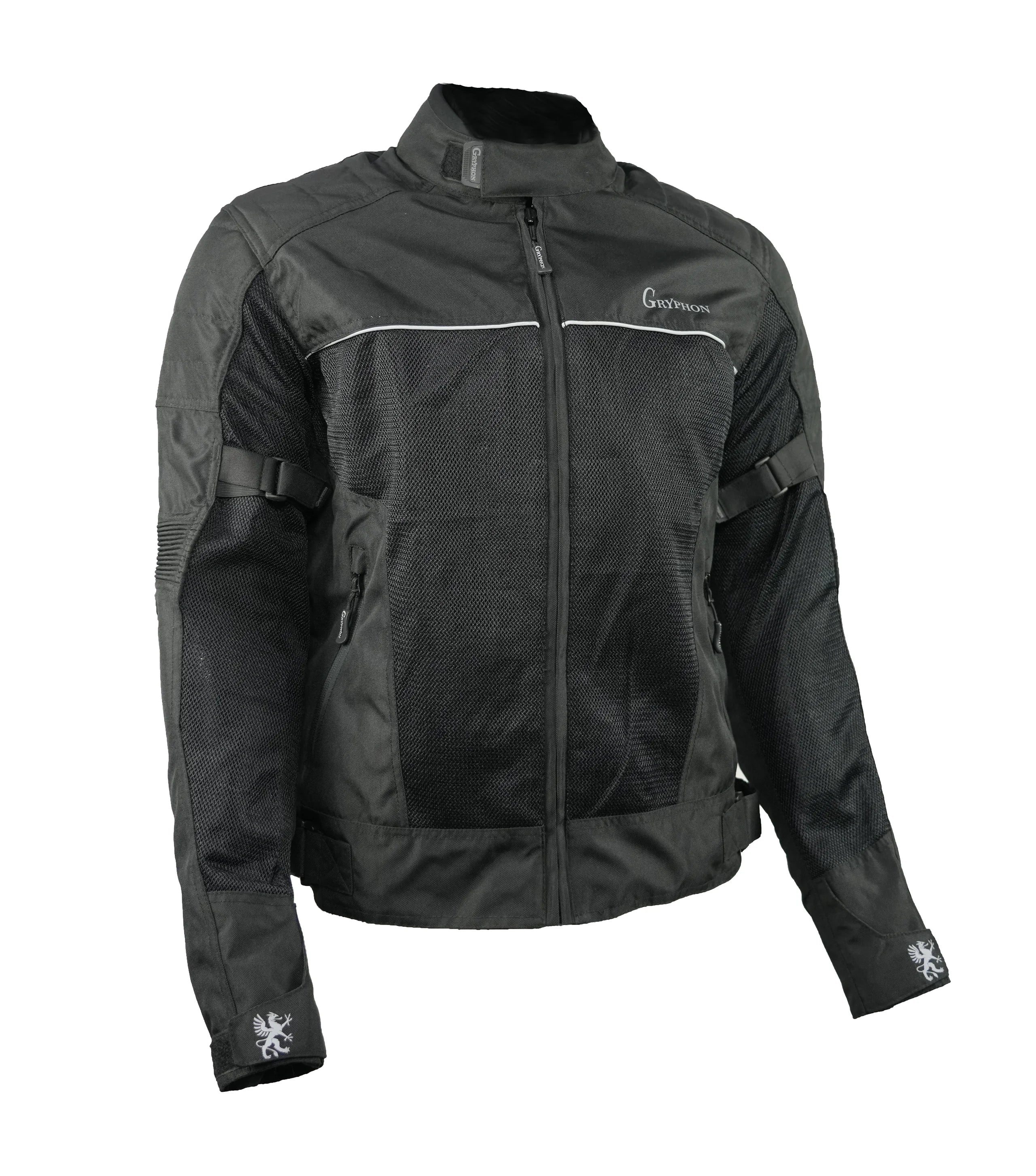 GRYPHON Men's Breeze Mesh Textile Jacket - BLACK