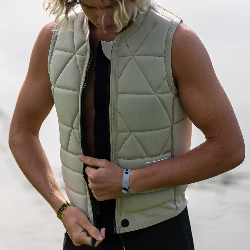 FOLLOW Men's Love nor Money Impact Vest - KHAKI