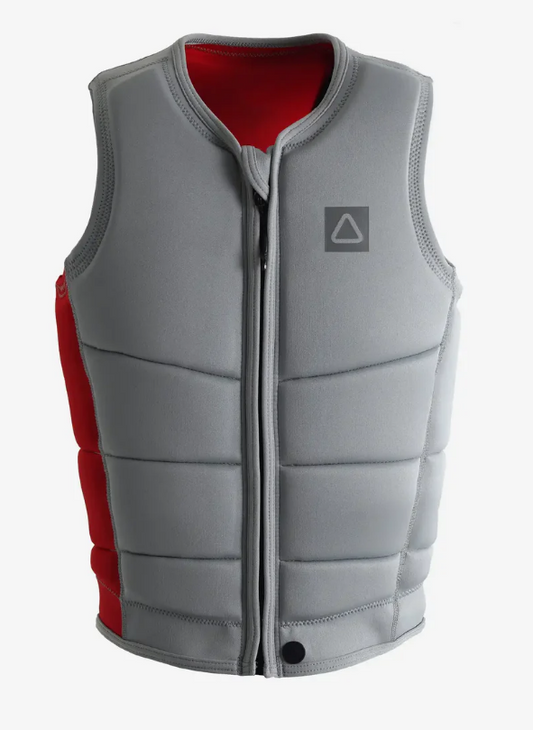 FOLLOW Impact Vest- Light Grey/ Red