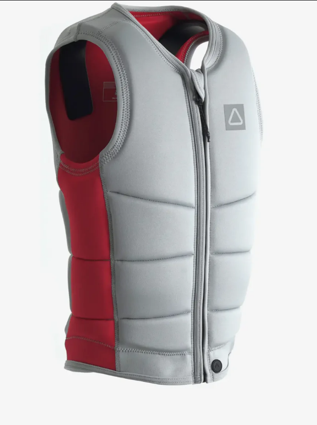 FOLLOW Impact Vest- Light Grey/ Red