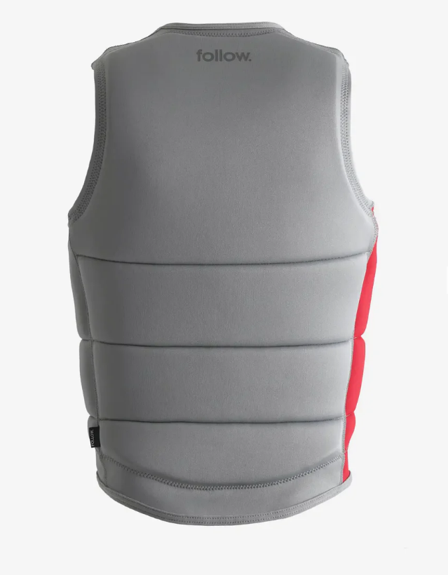 FOLLOW Impact Vest- Light Grey/ Red