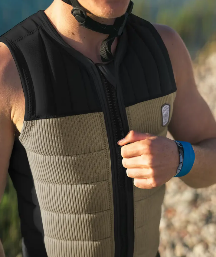 FOLLOW Men Employee of the Month Impact Vest- Black/Khaki