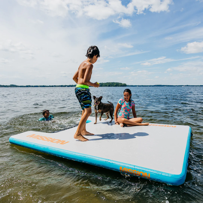 MISSION Reef Inflatable Easy Up Water Mat - WHITE