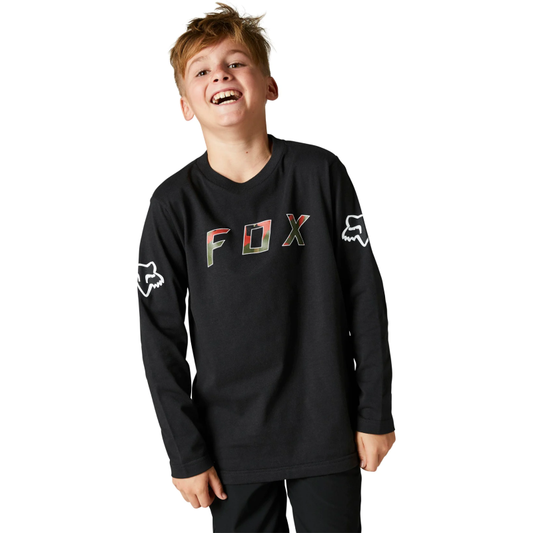 FOX Youth Bnkr LS Tee - BLACK