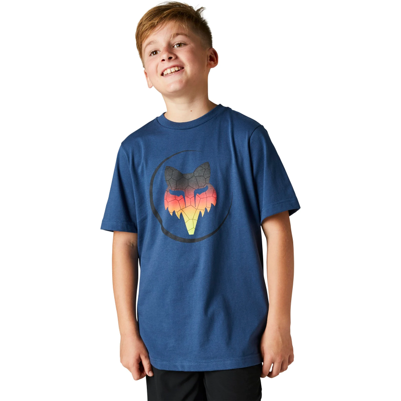 FOX Youth Skarz T-Shirt - DEEP COBALT