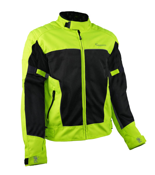 GRYPHON Men's Breeze Mesh Textile Jacket - YELLOW