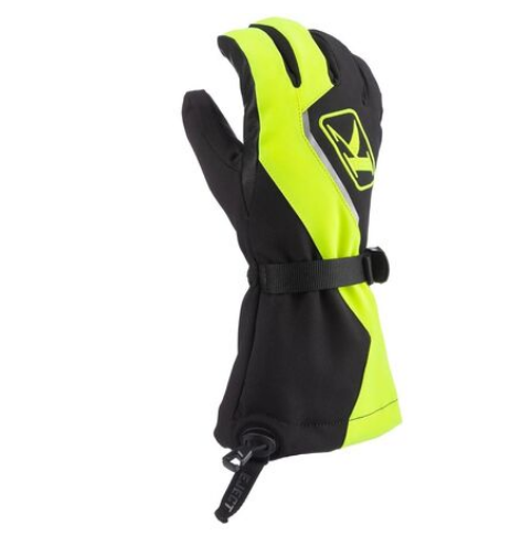 KLIM- Gauntlet Snow Gloves- Black/ Yellow