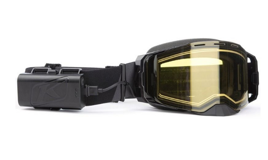 KLIM- Edge eFire Goggles- Slope Black- Light Yellow Tint