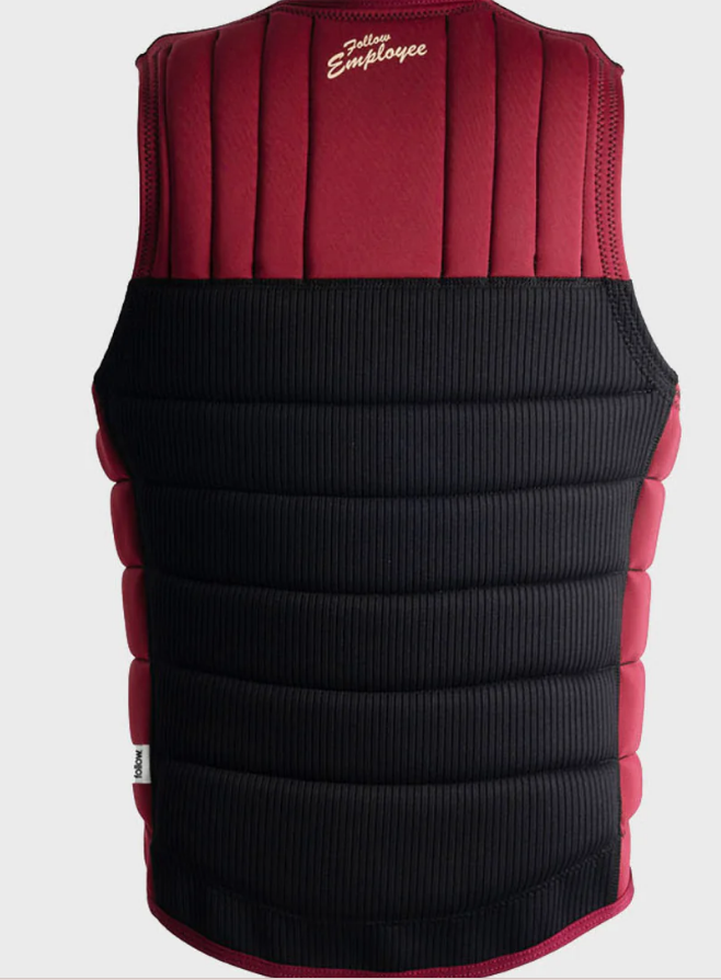 FOLLOW Men Employee of the Month Impact Vest- Black/Maroon