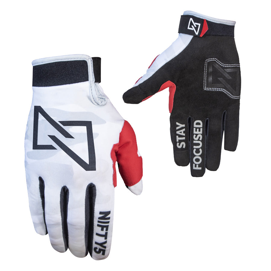 NIFTY5 Techlight Gloves - WHITE CAMO