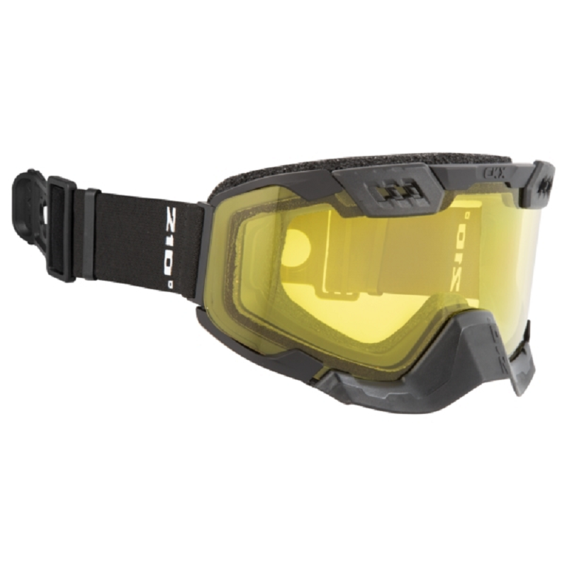 CKX 210° Trail Goggles - MATTE BLACK WITH YELLOW