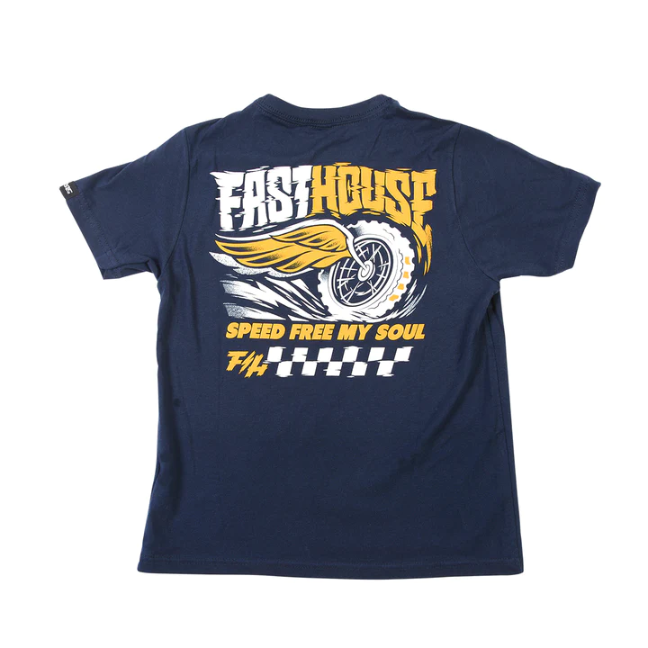FASTHOUSE High Roller Youth Tee - MIDNIGHT NAVY