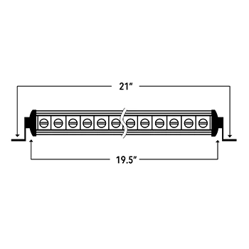 SPEED DEMON 20" SINGLE ROW LED LIGHT BAR