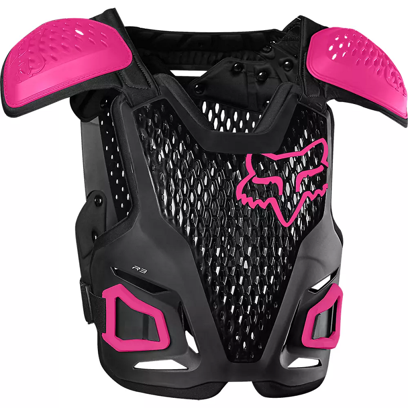 FOX Youth R3 Chest Guard - BLACK/PINK