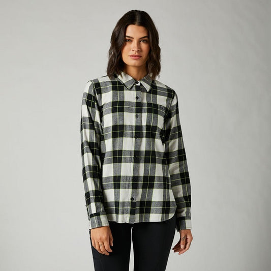 FOX Pines Flannel Shirt - LIGHT GREY