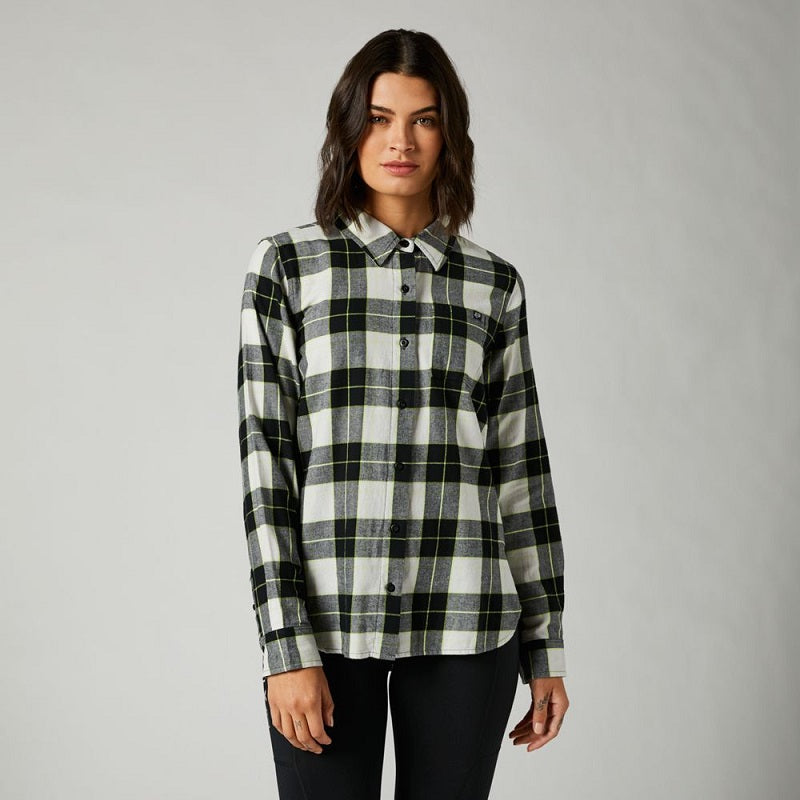 FOX Pines Flannel Shirt - LIGHT GREY