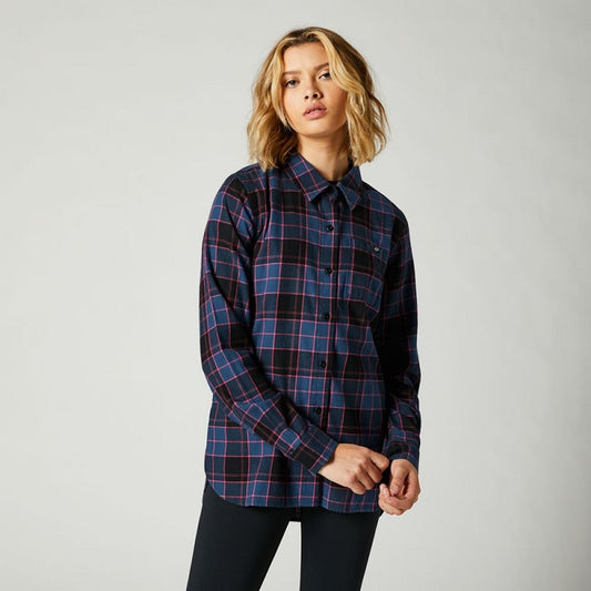 FOX Pines Flannel Shirt - DARK INDIGO